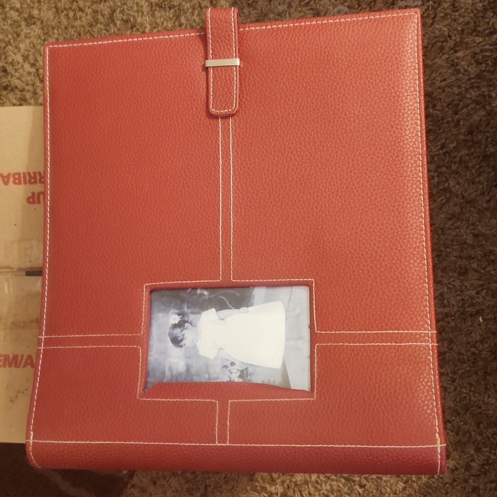 12 x 12 photo album red